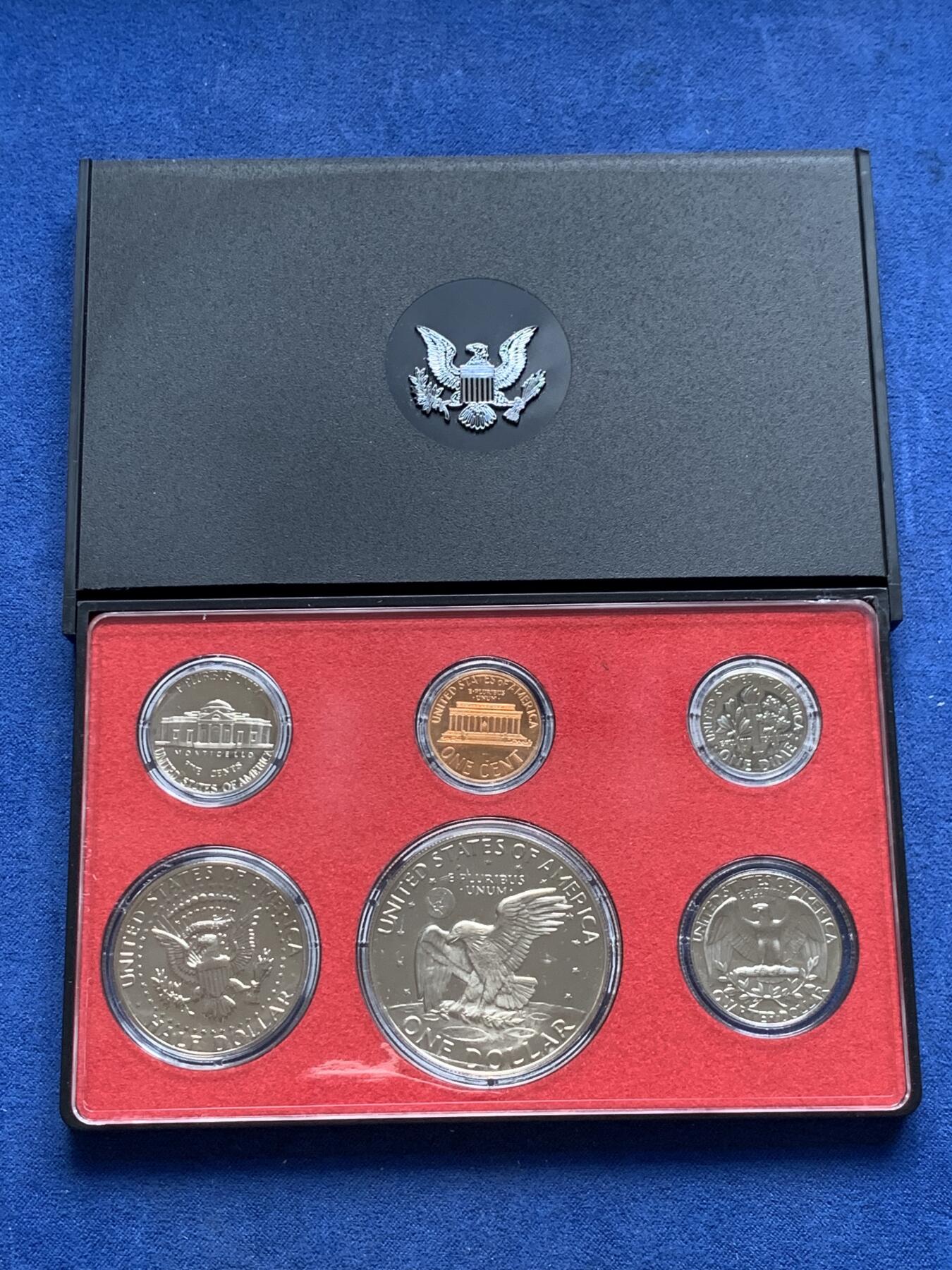 《竞宝斋》第299场- 周日，周一  2场连拍 （全场包邮） 美国1974年精制套币