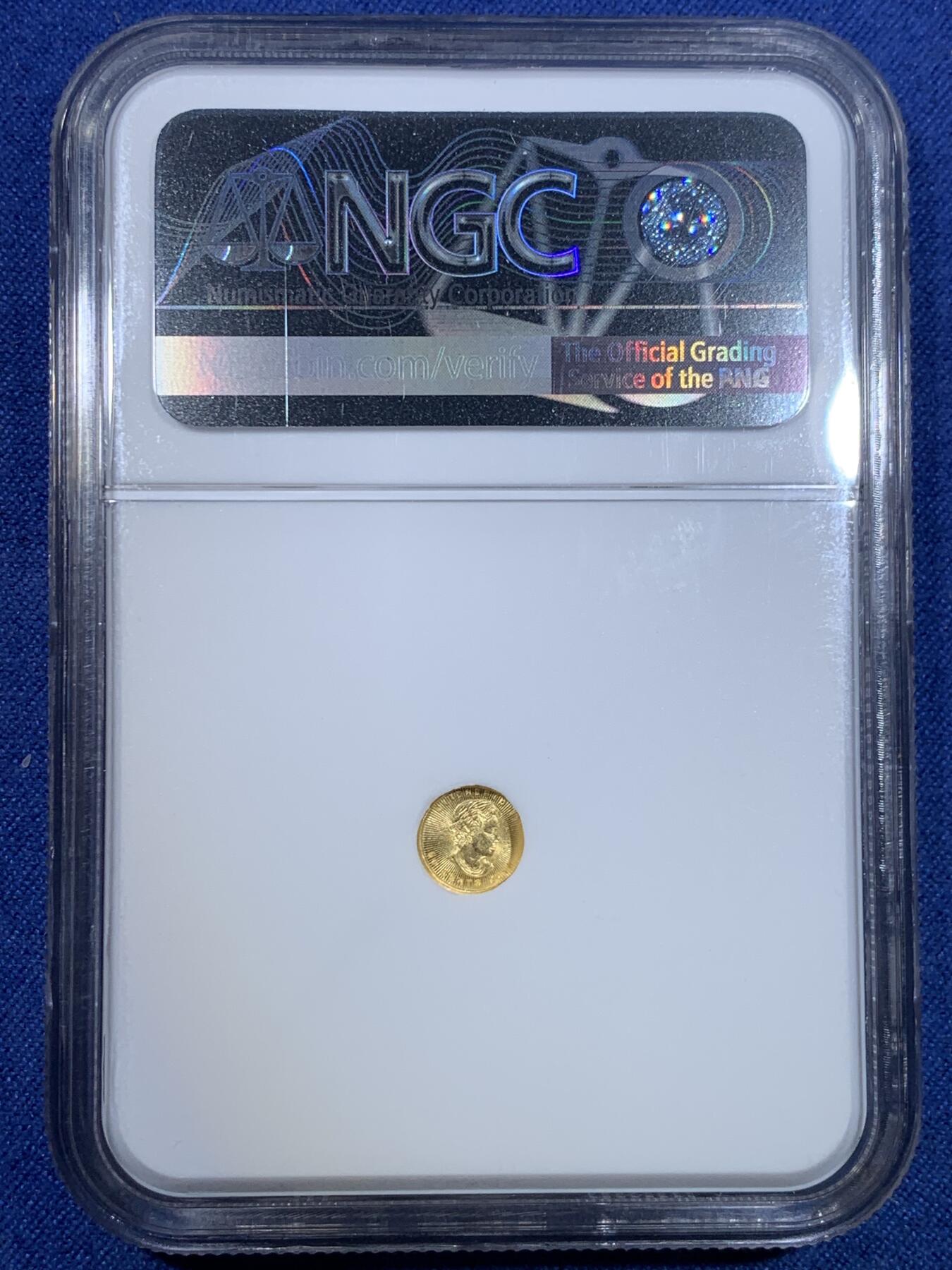 《竞宝斋》第299场- 周日，周一  2场连拍 （全场包邮） NGC MS70 加拿大2016年枫叶50分金币 1克9999金