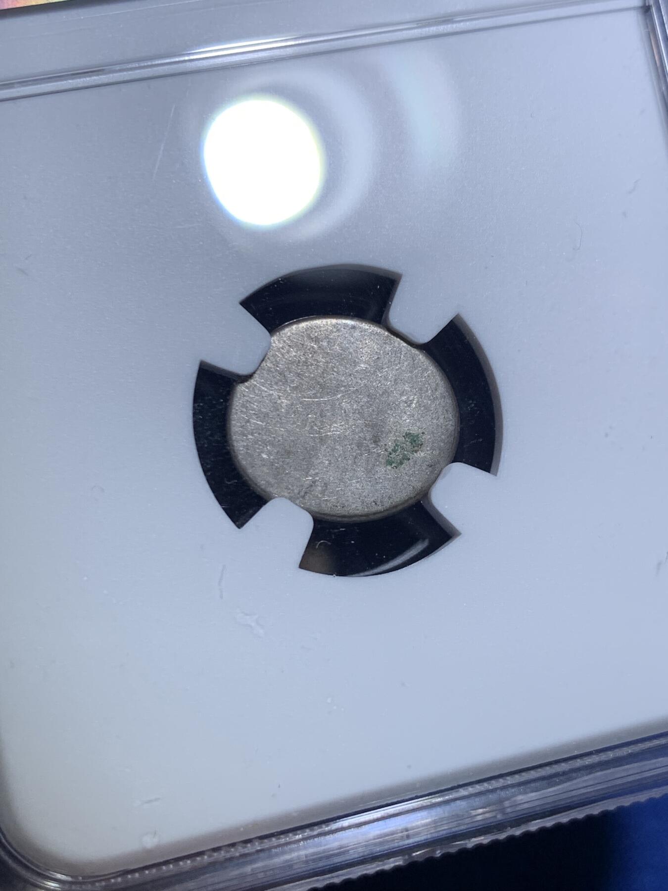 《竞宝斋》第299场- 周日，周一  2场连拍 （全场包邮） NGC AU55 柬埔寨1847-1860年小鸟银币，经典品种，传世粉灰彩