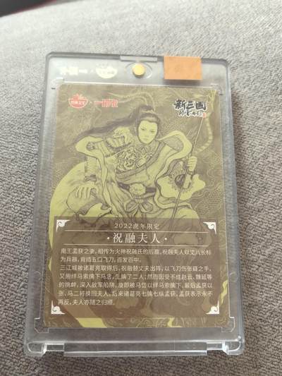 卡牌限时006专场 一间卡 新三国风云再起 祝融夫人 粗闪 官封卡砖