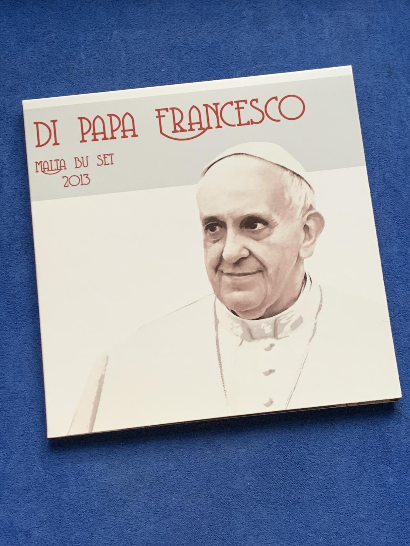 《竞宝斋》第299场- 周日，周一  2场连拍 （全场包邮） 马耳他2013年教皇官方套币 含一枚彩色纪念章