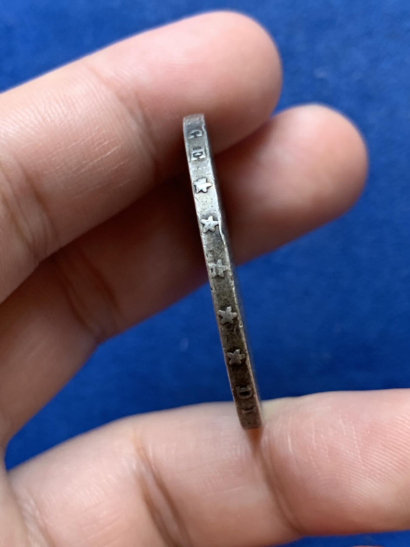 《竞宝斋》第299场- 周日，周一  2场连拍 （全场包邮） 1873年法国大力神5法郎银币