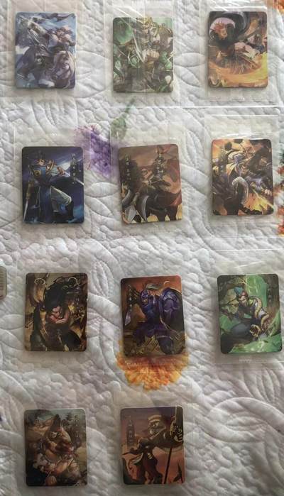 卡牌限时006专场 小浣熊立绘小卡，原袋出厂品相，第2-4批全，23张全。