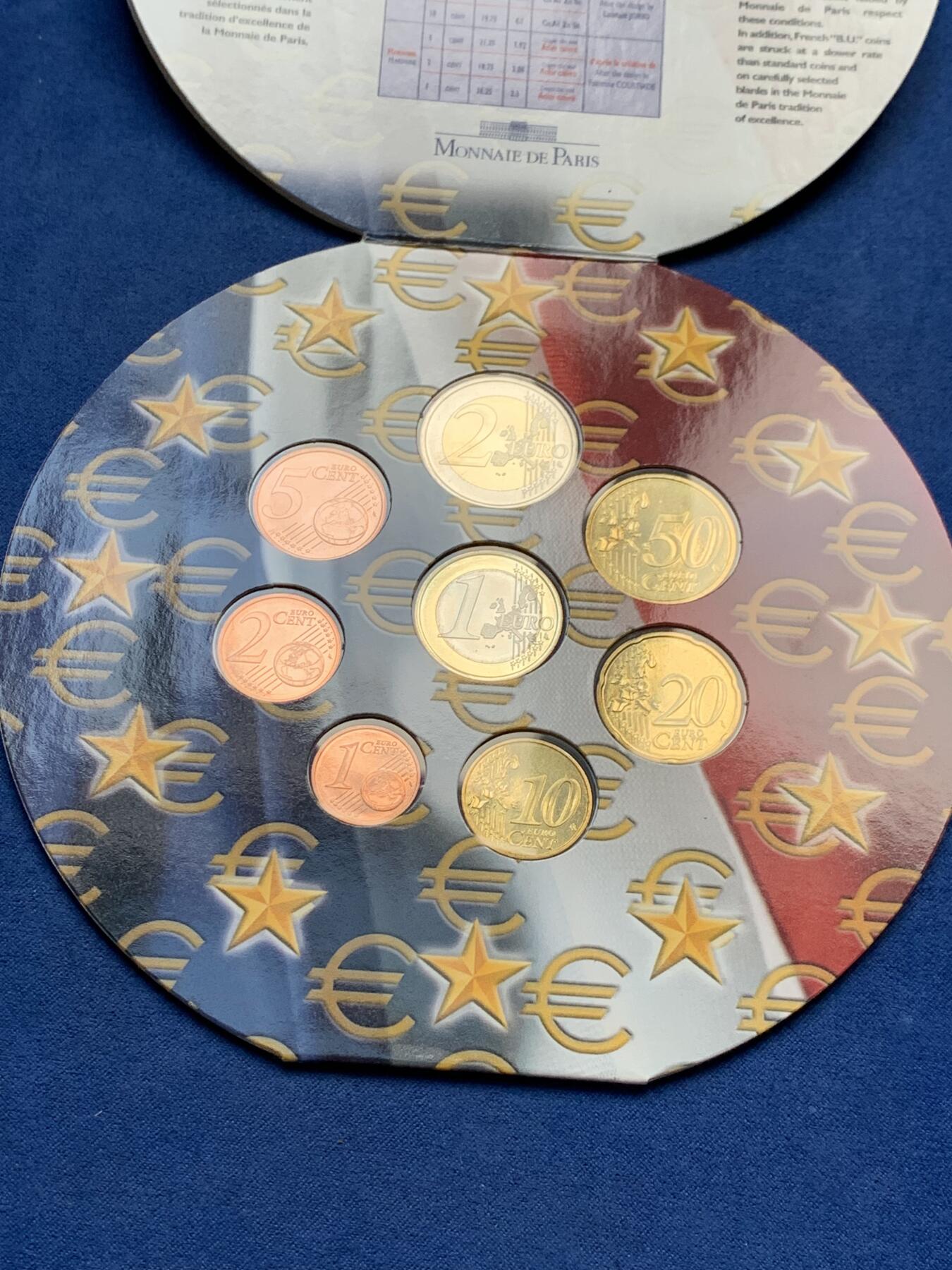 《竞宝斋》第299场- 周日，周一  2场连拍 （全场包邮） 法国2003年欧元卡册