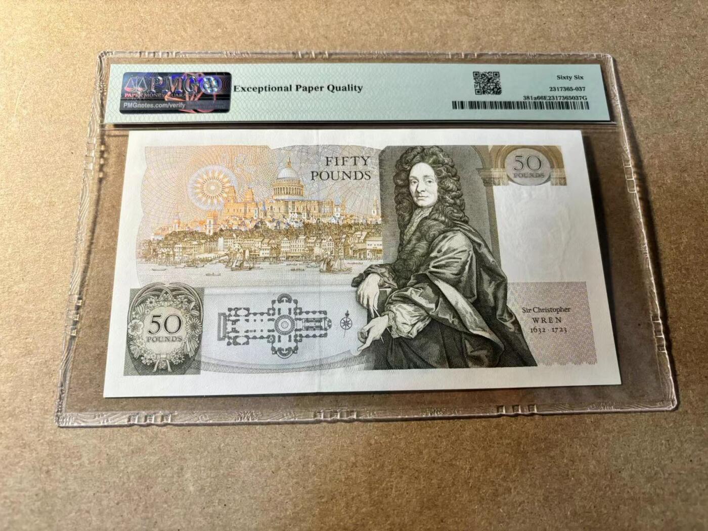【Blue Auction】✨世界纸币精拍第530期【精】 【a版】英国 D序列 1981-88年50镑 PMG66EPQ 