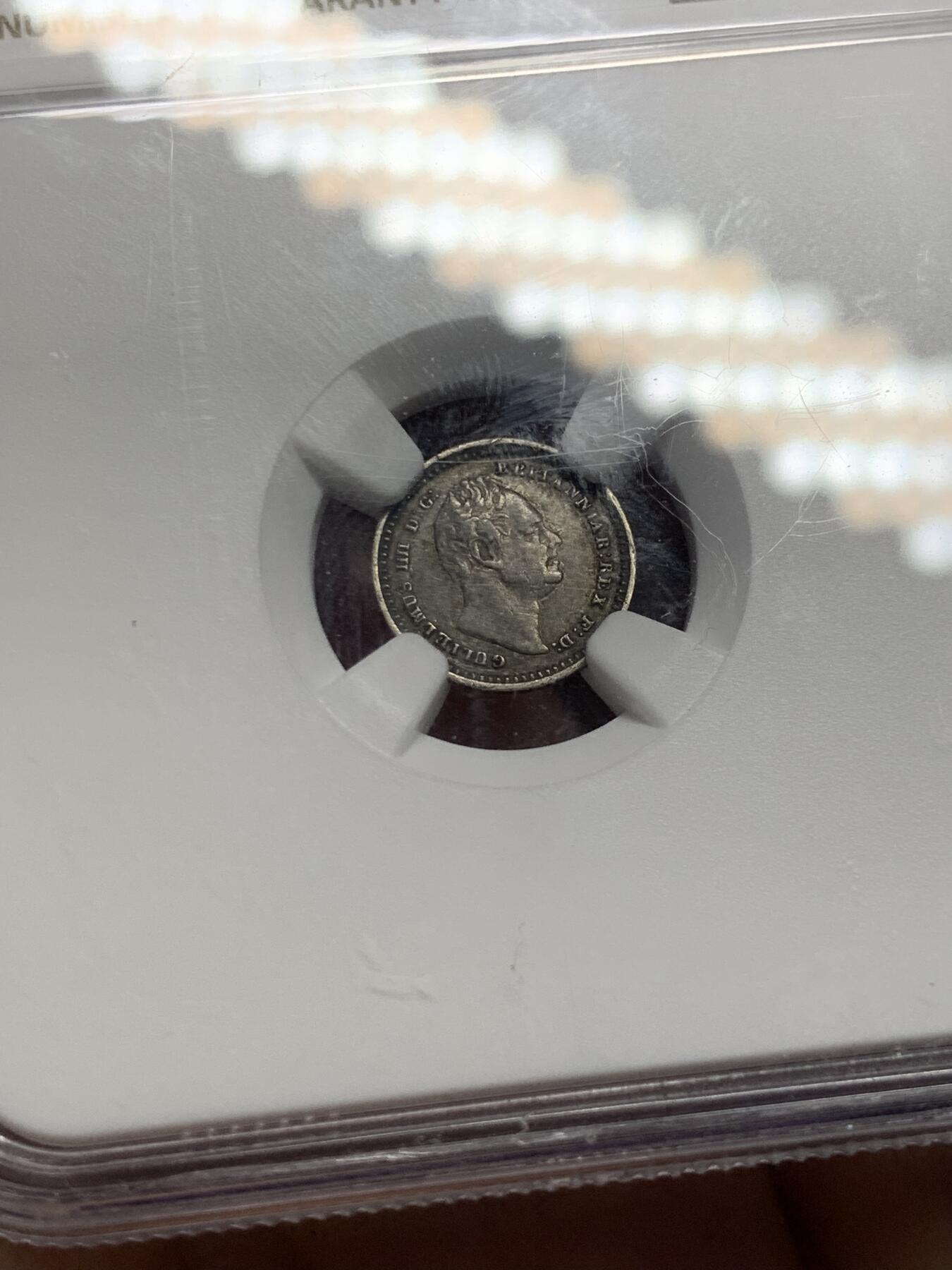 《竞宝斋》第299场- 周日，周一  2场连拍 （全场包邮） NGC AU50 1835年英国威廉四世1.5便士适用于殖民地 小面值辅币历经充分流通仍有此分数 MA同级别售价240美元！