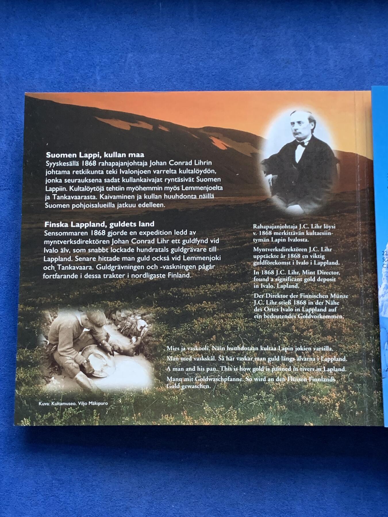 《竞宝斋》第299场- 周日，周一  2场连拍 （全场包邮） 2003年芬兰欧元卡册 带一枚章