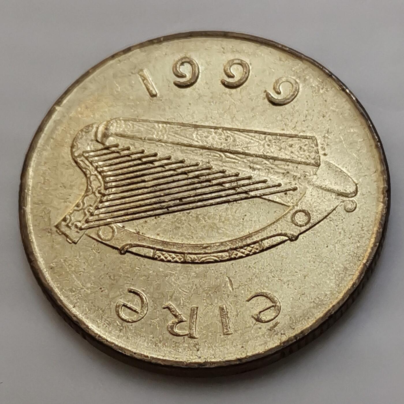 海外回流1元起拍小铺 各国钱币散币场 第15期 爱尔兰1999年20便士