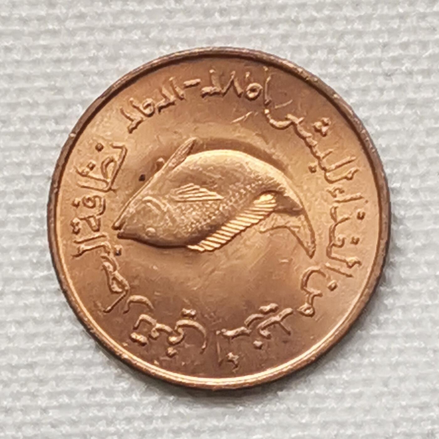 海外回流1元起拍小铺 各国钱币散币场 第15期 阿联酋5费尔 原光美品