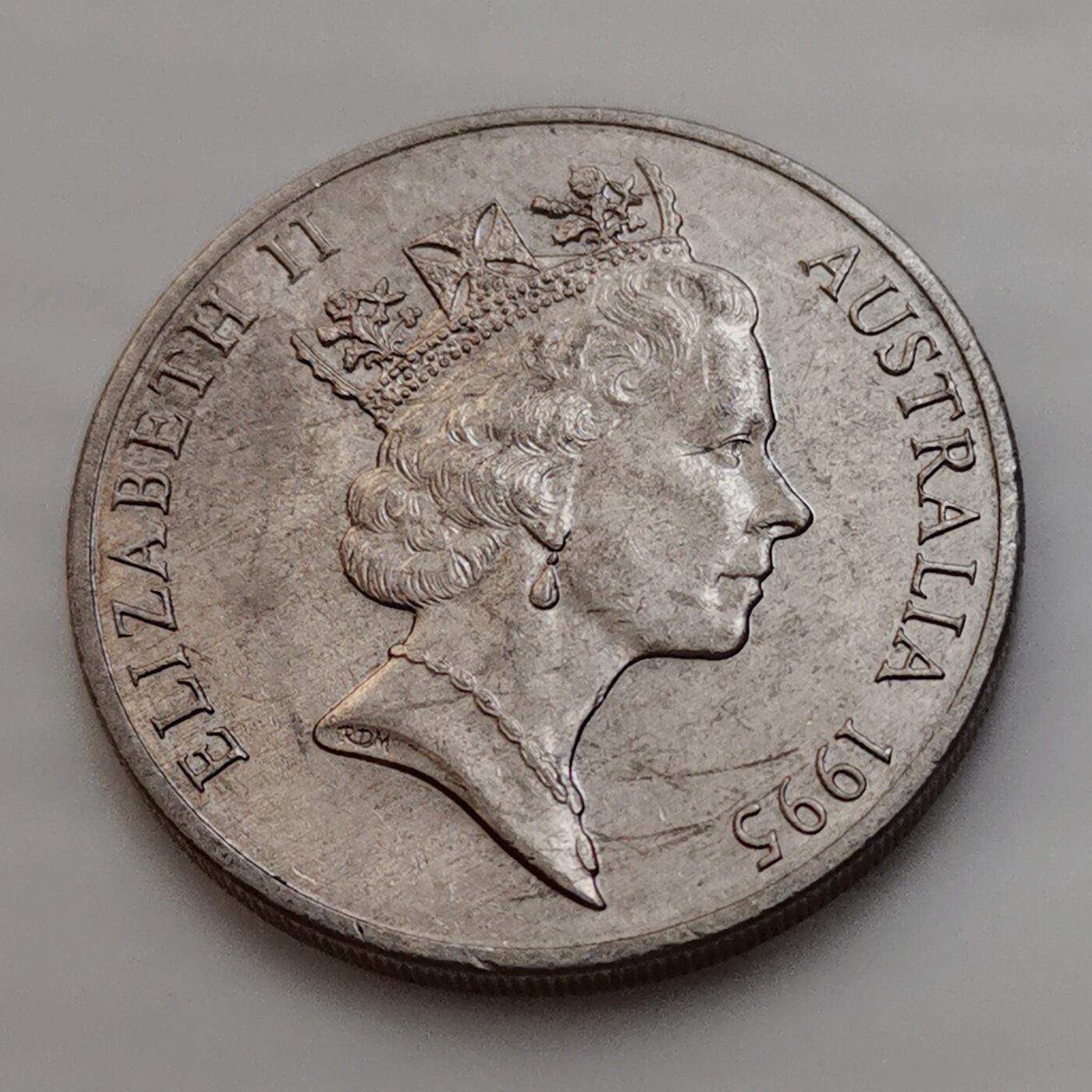 海外回流1元起拍小铺 各国钱币散币场 第15期 澳大利亚1995年20分纪念币 联合国50周年