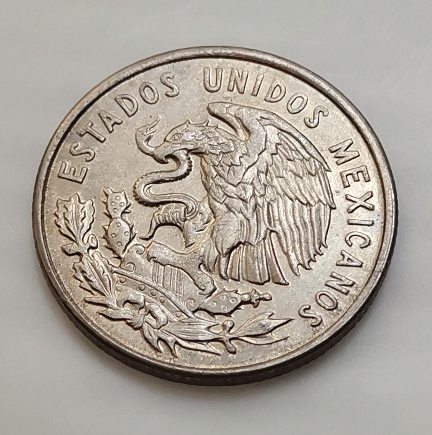 海外回流1元起拍小铺 各国钱币散币场 第15期 墨西哥1964年25分 弗朗西斯科·马德罗纪念币