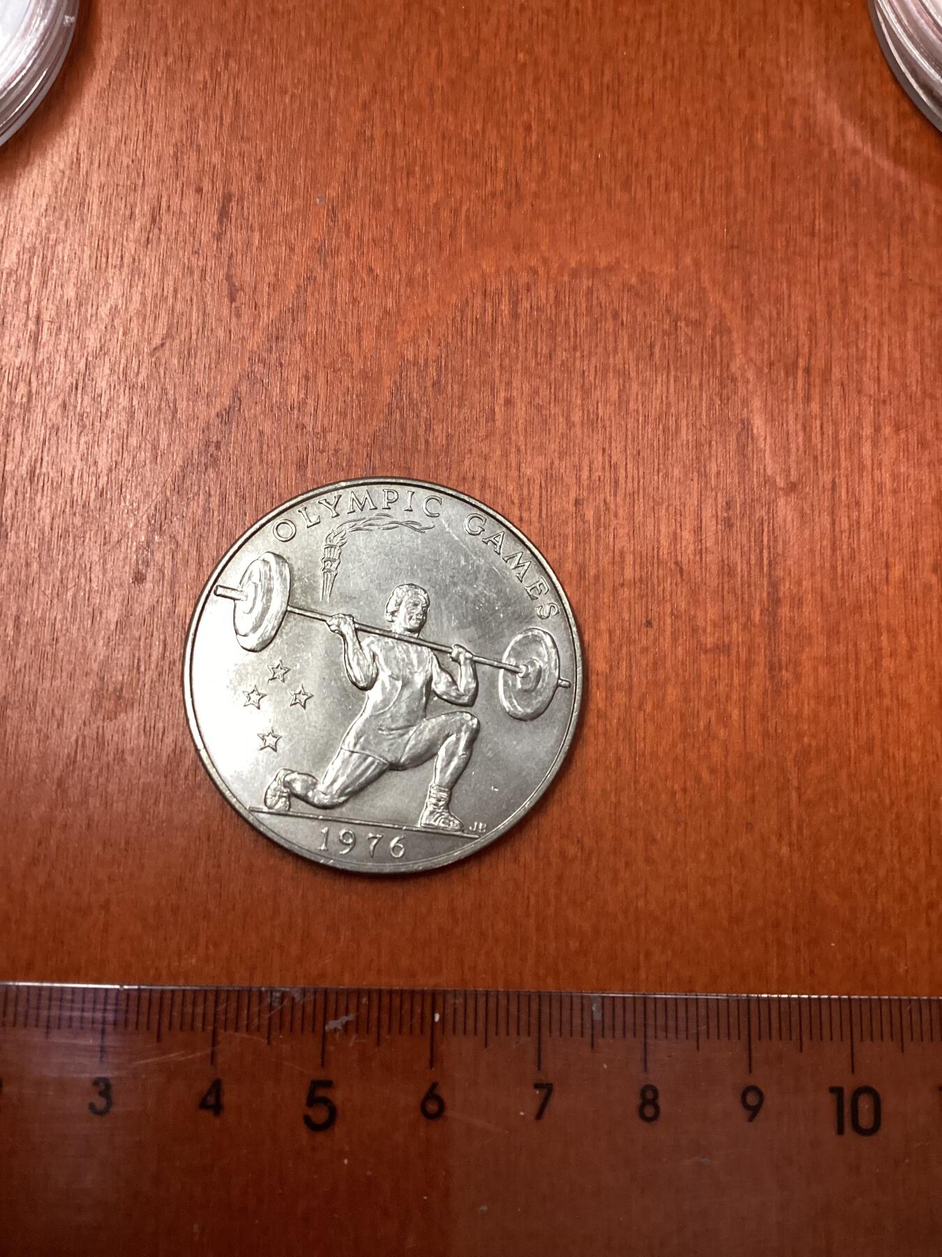 长老汇龙年精选第二十四场拍卖 1976萨摩亚奥运会举重1元铜镍币，4万枚