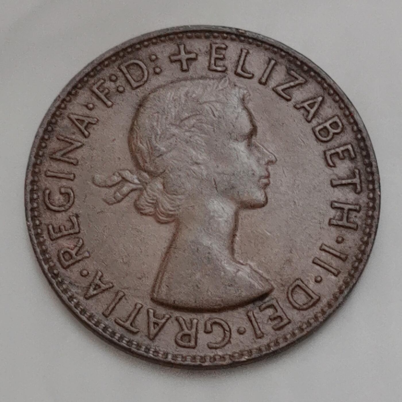 海外回流1元起拍小铺 各国钱币散币场 第15期 澳大利亚1960年袋鼠1便士 伊丽莎白女王