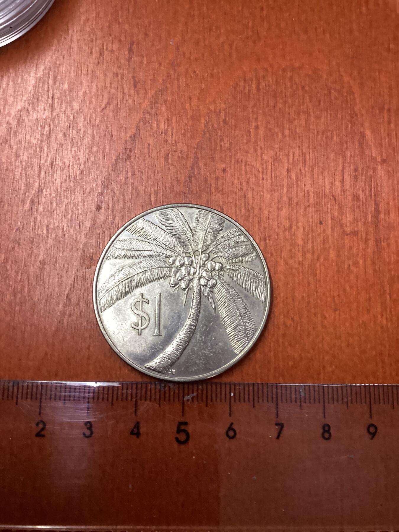 长老汇龙年精选第二十四场拍卖 1974萨摩亚椰树1元铜镍币，2.4万枚