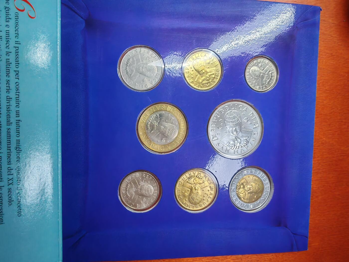 长老汇龙年精选第二十四场拍卖 1998圣马力诺8枚套币卡装，精品