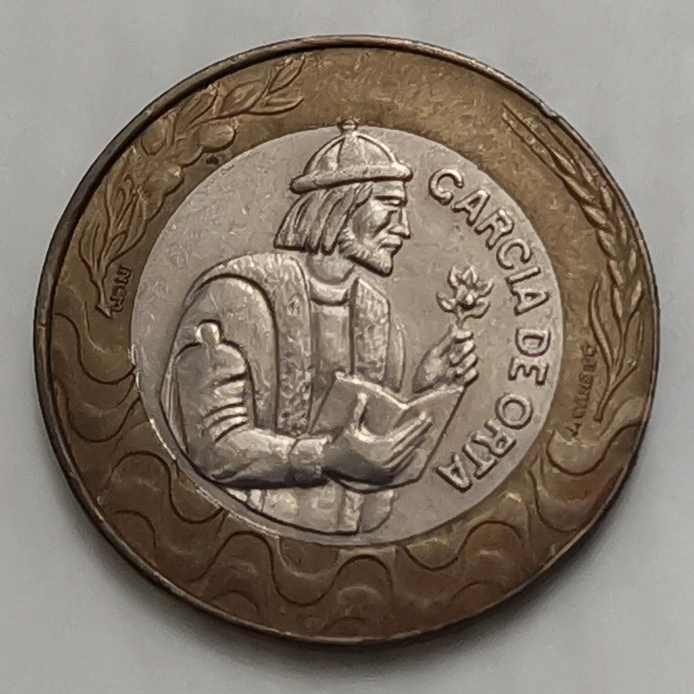 海外回流1元起拍小铺 各国钱币散币场 第15期 葡萄牙1991年200埃斯库多双色镶嵌金属币