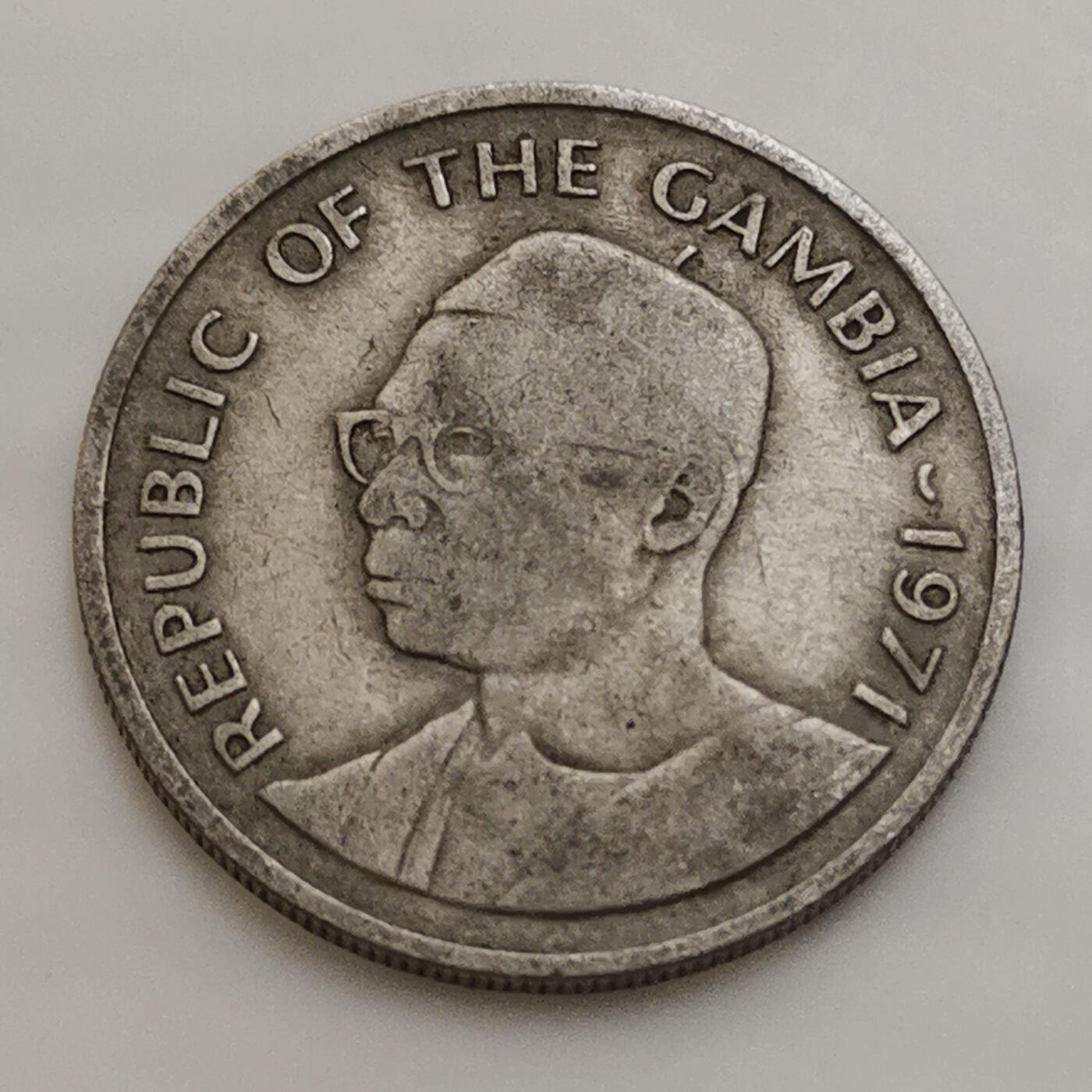 海外回流1元起拍小铺 各国钱币散币场 第15期 1971年冈比亚25布图