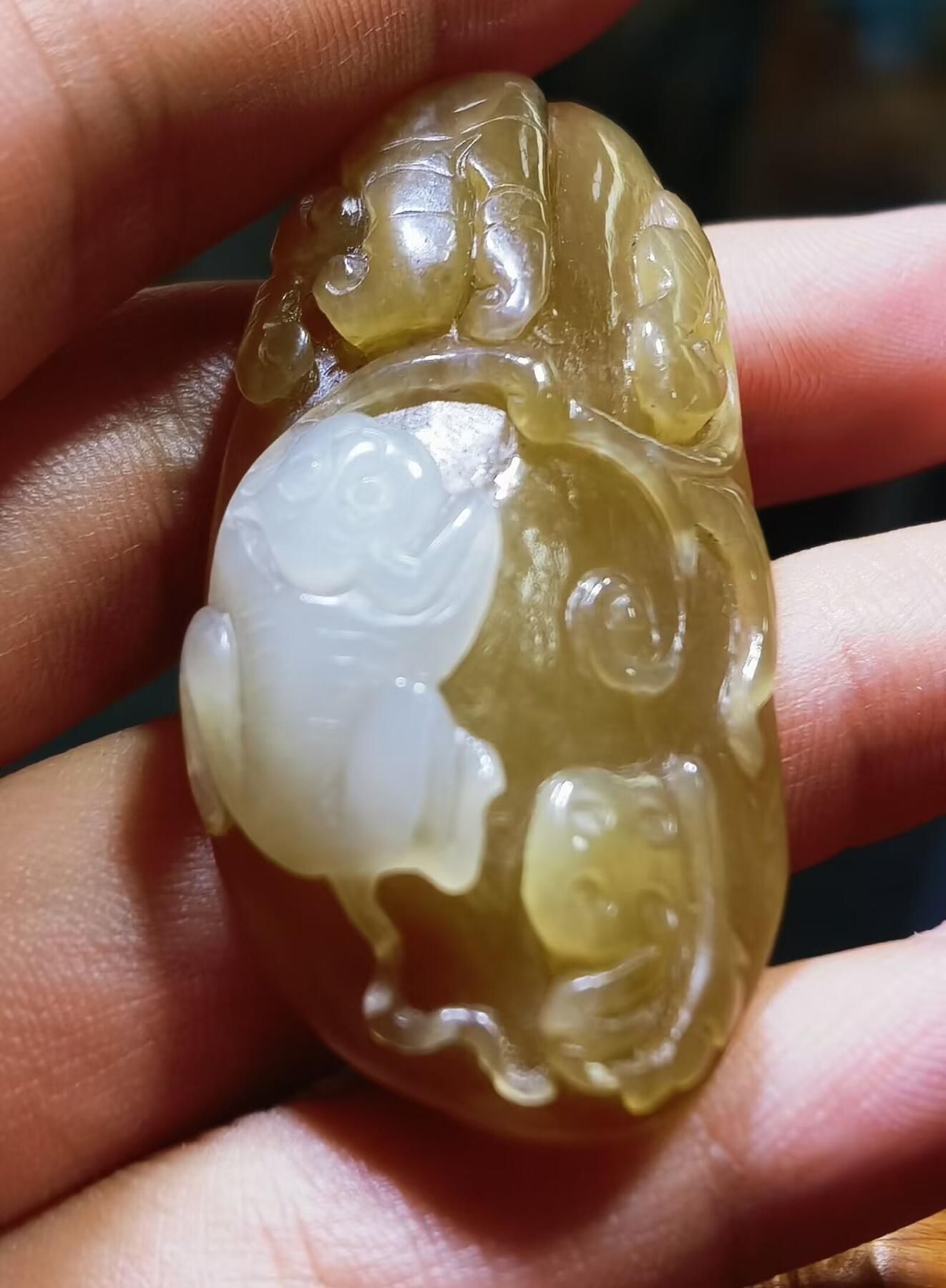 新疆且末糖料灵猴献寿