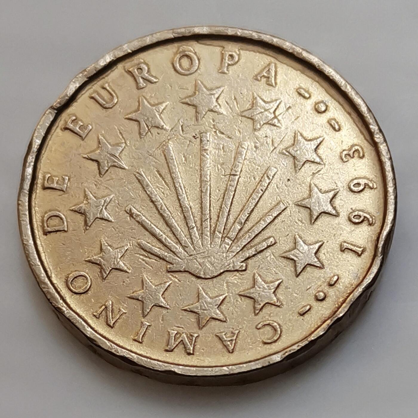 海外回流1元起拍小铺 各国钱币散币场 第15期 西班牙1993年欧洲理事会100比塞塔厚铜币