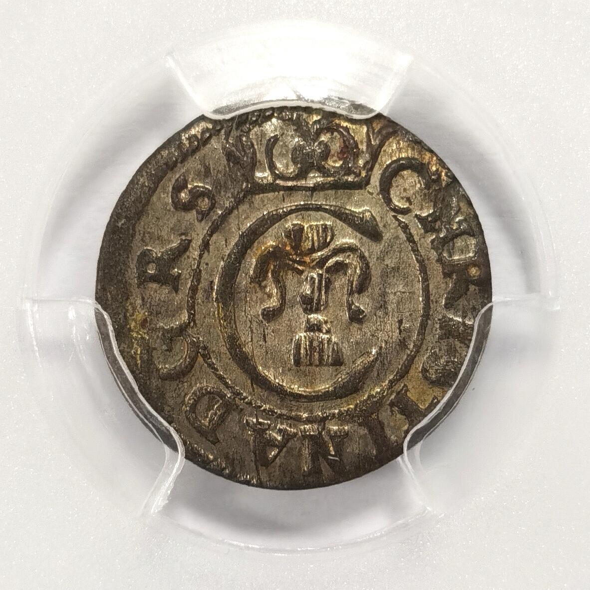 博洋堂“长夏未央”8月精品专场暨第089期（全场包邮） PCGS MS64 利沃尼亚（里加）1647-54年1苏勒德斯银币，稀见品种，PCGS冠军分