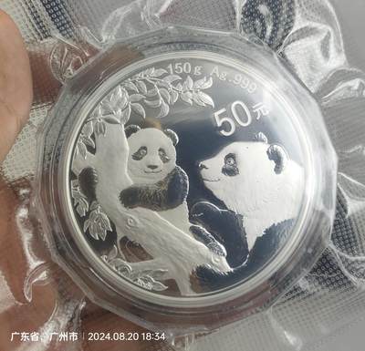 2021年版熊猫纯银150克纪念币 - 2021年版熊猫纯银150克纪念币
