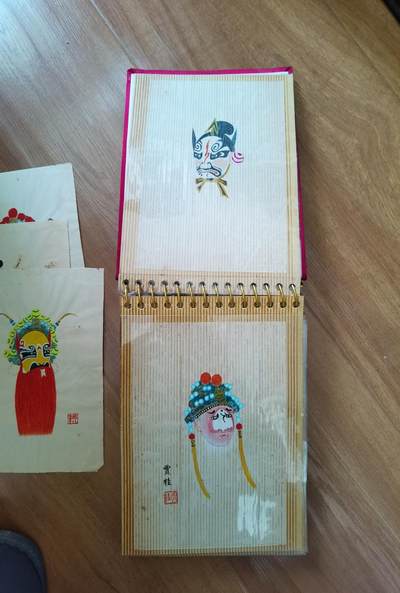 京剧脸谱手绘画稿彩色原稿 - 京剧脸谱手绘画稿彩色原稿