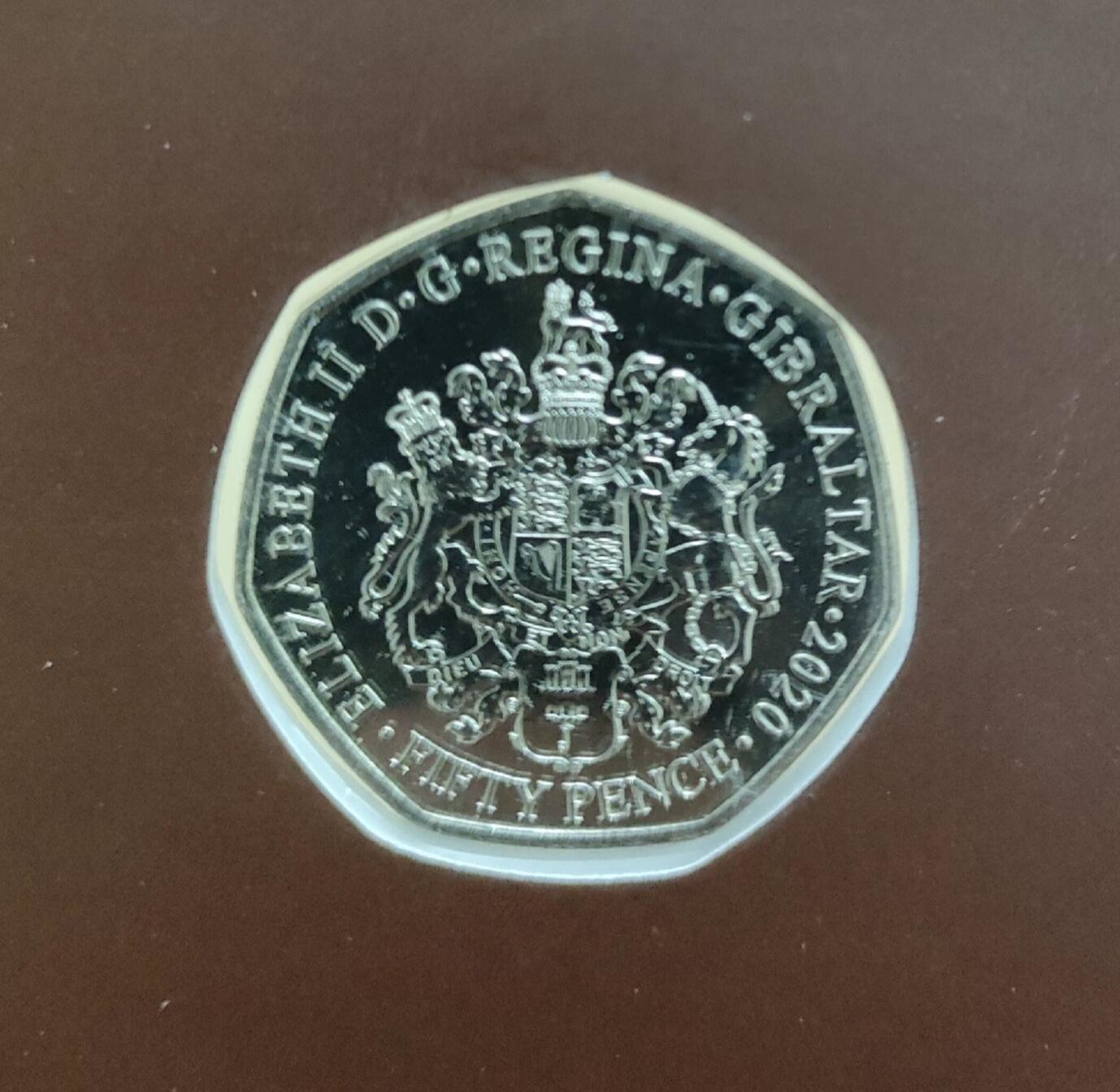 英国直布罗陀.全球抗击疫情纪念币.抗疫币.英国造币厂铸造