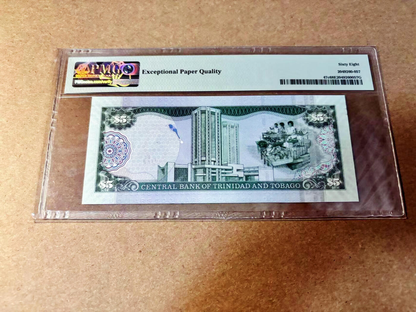 【Blue Auction】✨世界纸币精拍第532期【精】 【8888狮子号】特立尼达和多巴哥 2006年5元 PMG68EPQ 超高分 