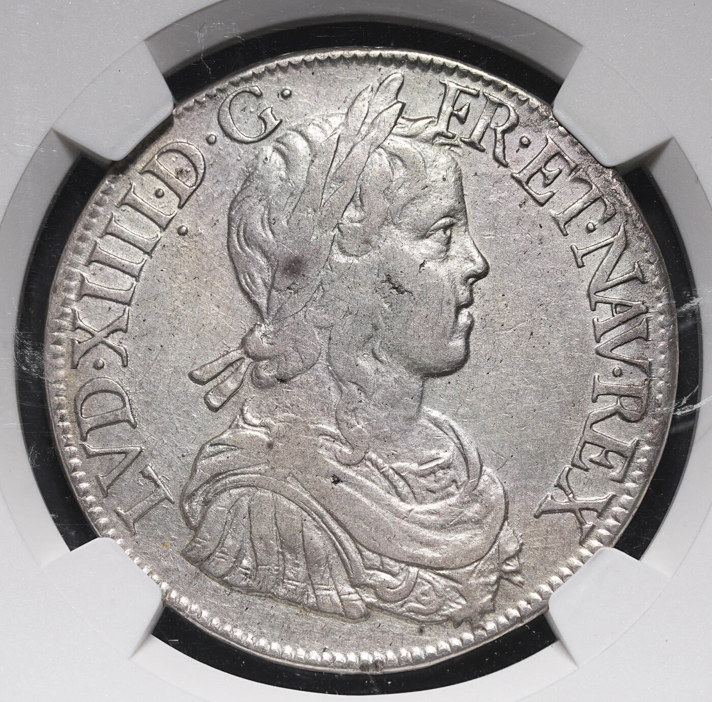 修遠堂世界钱币第三十七期 全场包邮 NGC XF45 1652年法国1埃居大银币
