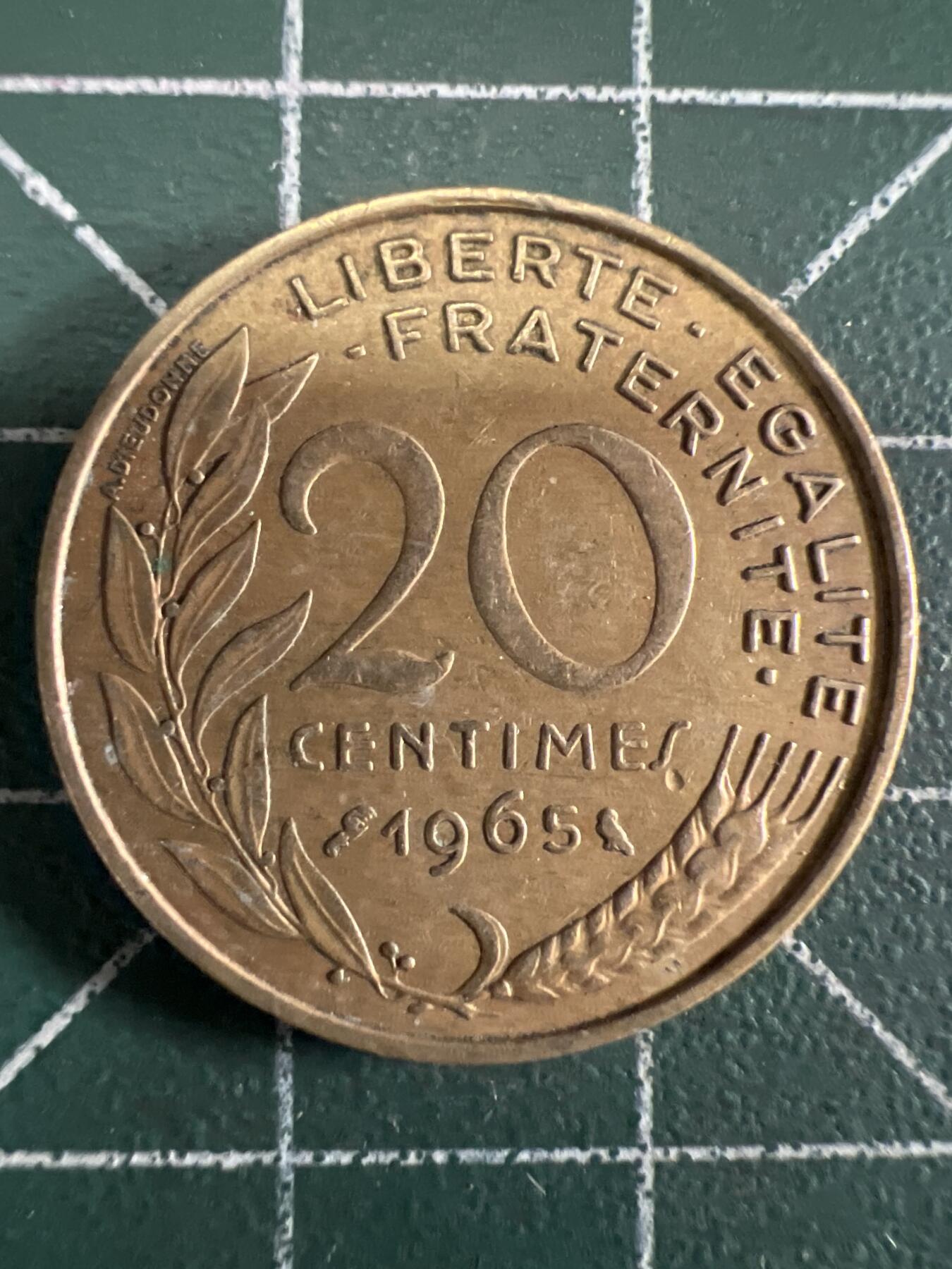 第686期 硬币专场 （无押金，捡漏，全场50包邮，偏远地区除外，接收代拍业务，本店十天发一次货） 法国20分