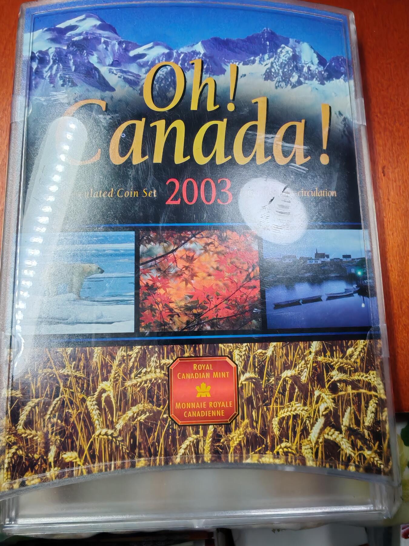 长老汇龙年精选第二十六场拍卖 2003加拿大“Oh！Canada”7枚套币，盒证全