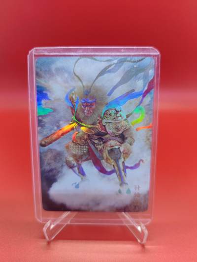 妖精的尾巴卡牌拍卖《你就是那天命人》第二十五期(收拍品) - 正子公也画展限定卡-孙悟空，彩闪一张