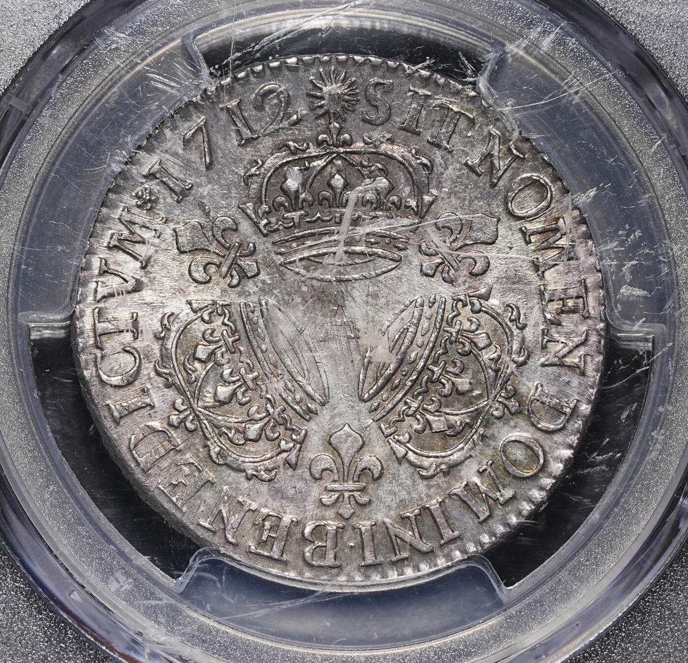 修遠堂世界钱币第三十七期 全场包邮 唯一亚军分 PCGS MS61 1712年法国1/2埃居银币 盒子有些磨花