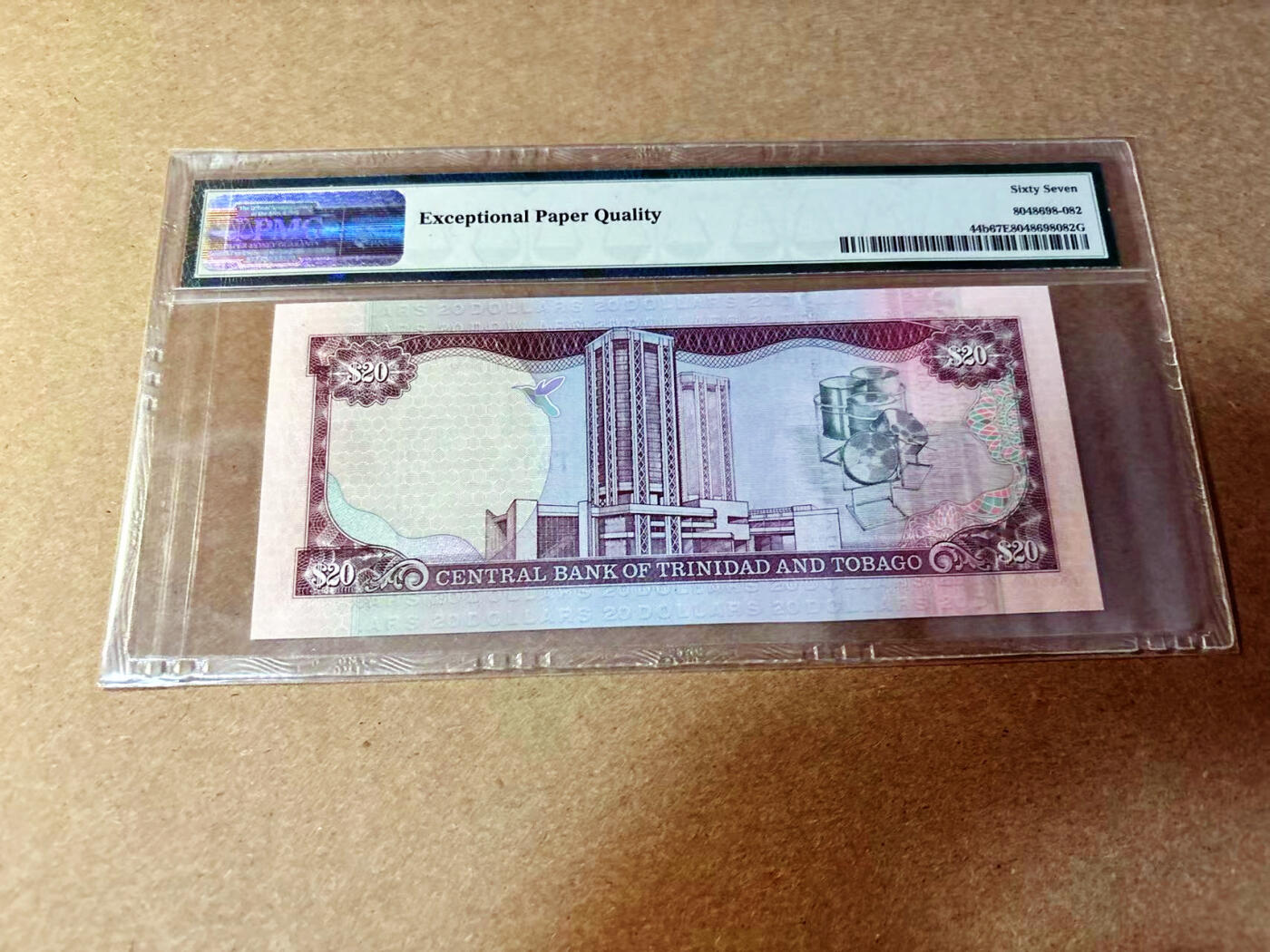 【Blue Auction】✨世界纸币精拍第532期【精】 【无47】特立尼达和多巴哥 2002年20元 PMG67EPQ 高分