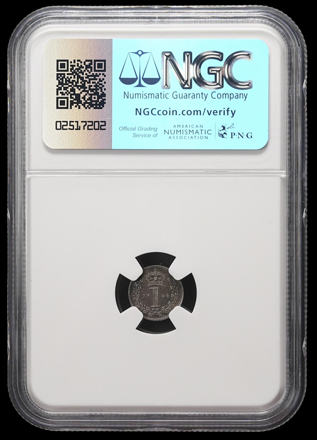 修遠堂世界钱币第三十七期 全场包邮 重包浆 NGC MS62 1894年英国1便士濯足银币
