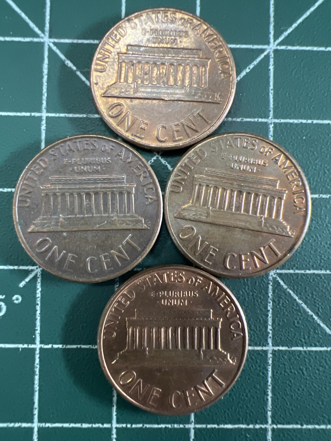 第686期 硬币专场 （无押金，捡漏，全场50包邮，偏远地区除外，接收代拍业务，本店十天发一次货） 一美分 4枚