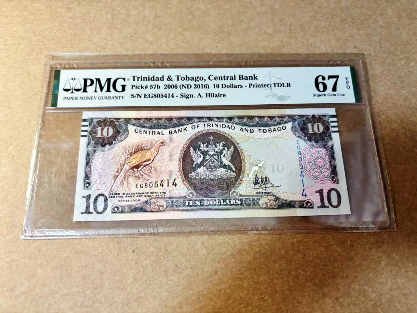 【Blue Auction】✨世界纸币精拍第532期【精】 特立尼达和多巴哥 2006年10元 PMG67EPQ 高分