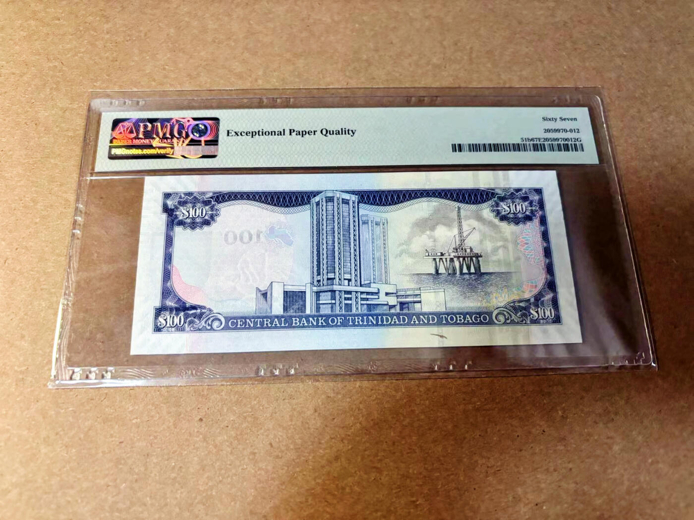【Blue Auction】✨世界纸币精拍第532期【精】 特立尼达和多巴哥 2006年100元 PMG67EPQ 高分