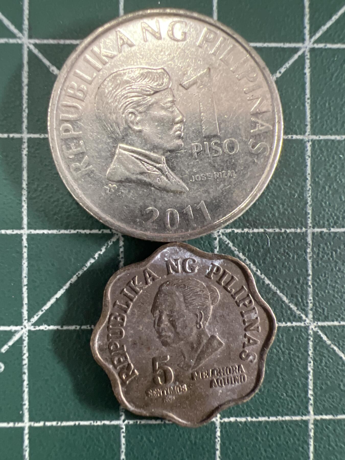 第686期 硬币专场 （无押金，捡漏，全场50包邮，偏远地区除外，接收代拍业务，本店十天发一次货） 菲律宾 2枚