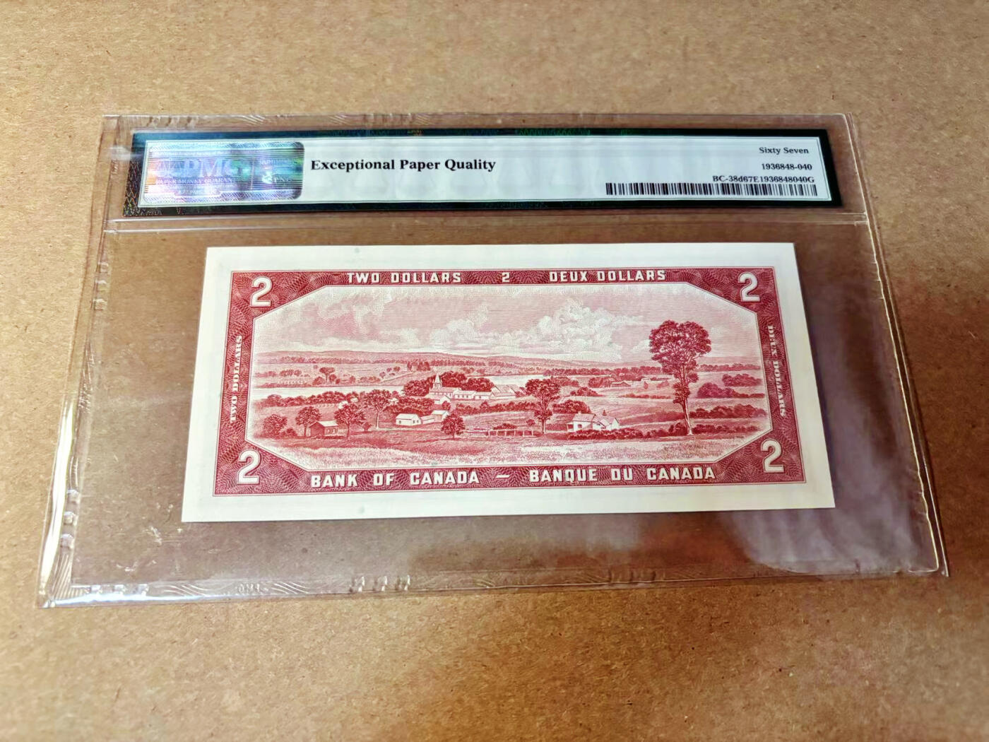 【Blue Auction】✨世界纸币精拍第532期【精】 加拿大 1954年2元 女王 PMG67EPQ 高分