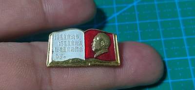 毛主席像章、徽章拍场，都是精品小章 - 书型异形章🔥🔥读毛主席的书🔥🔥毛主席像章，可佩戴