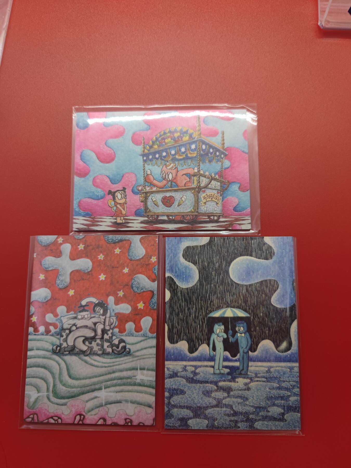 妖精的尾巴卡牌拍卖《你就是那天命人》第二十五期(收拍品) Waiwai&卡岛-普通油画卡3张