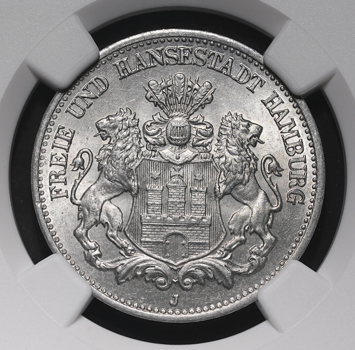 修遠堂世界钱币第三十七期 全场包邮 NGC MS64 1923年德国紧急时期汉堡50万马克