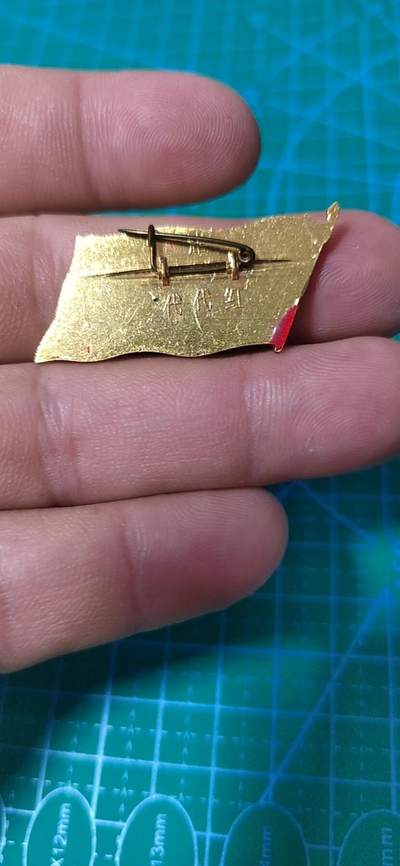 毛主席像章、徽章拍场，都是精品小章 🔥🔥代代红🔥🔥毛主席像章，可佩戴，旗帜型章，背面有铭文：代代红