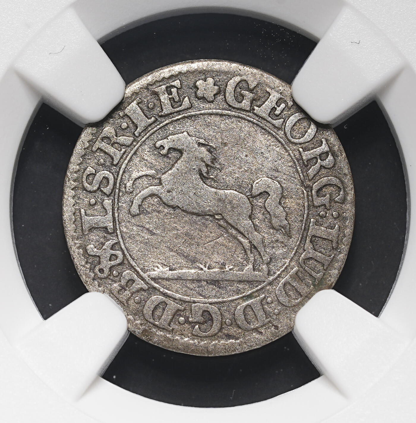 修遠堂世界钱币第三十七期 全场包邮 NGC VF20 1701年不伦瑞克4芬尼小银币