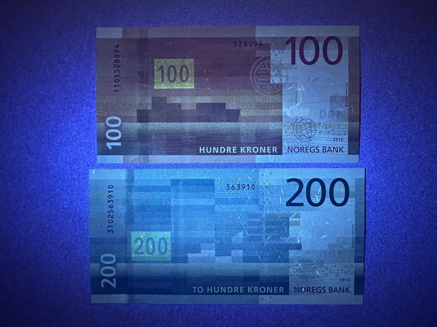 《张总收藏》164期-周日外币超精品 挪威100、200克朗 UNC 海洋版