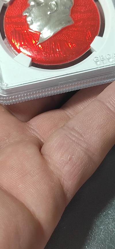 公博评级毛主席像章专场  公博评级毛主席像章—毛主席万岁，68分，头像下方是连绵起伏的群山图案，背面有铭文：毛主席万岁  中国   长春