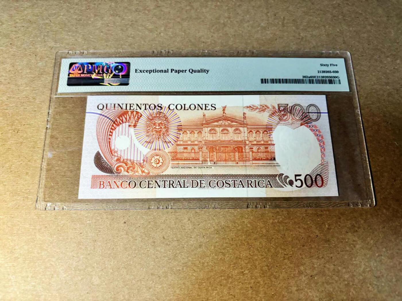 【Blue Auction】✨世界纸币精拍第533期【精】 哥斯达黎加 1994年500克朗 PMG65EPQ 