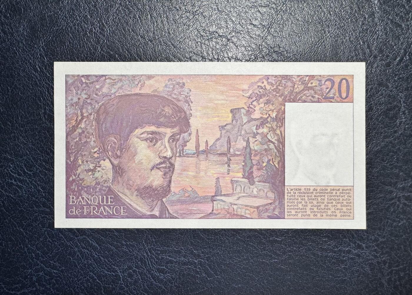 收藏联盟Quantum Auction 第371期拍卖  法国19823年20法郎 品相UNC-  初版非首发年 少见
