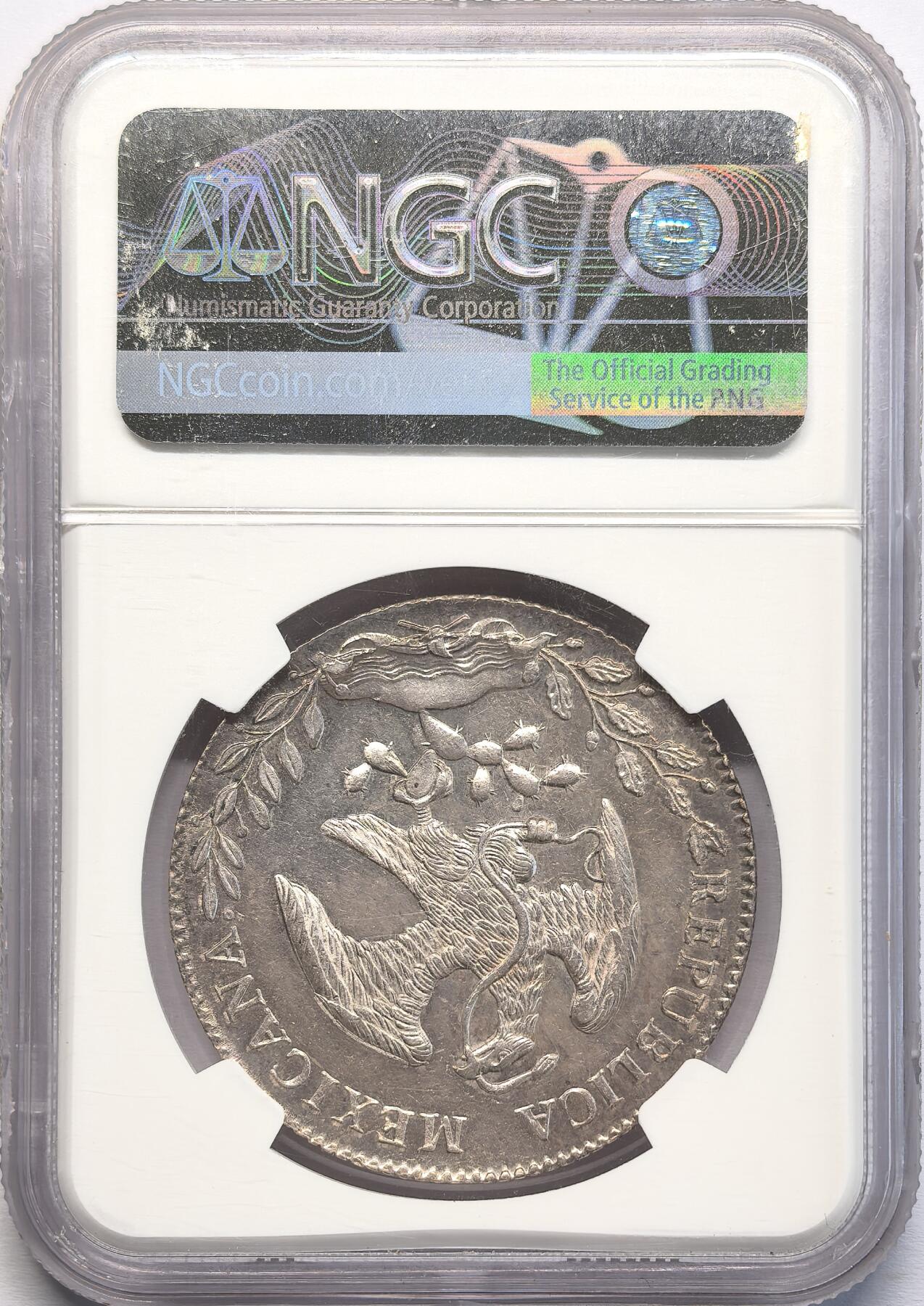 凡希社世界钱币微拍第二百八十二期 荐！1894MO墨西哥花边鹰洋8R大银NGC-MS62PL，类镜面实物稀有，参见视频。
